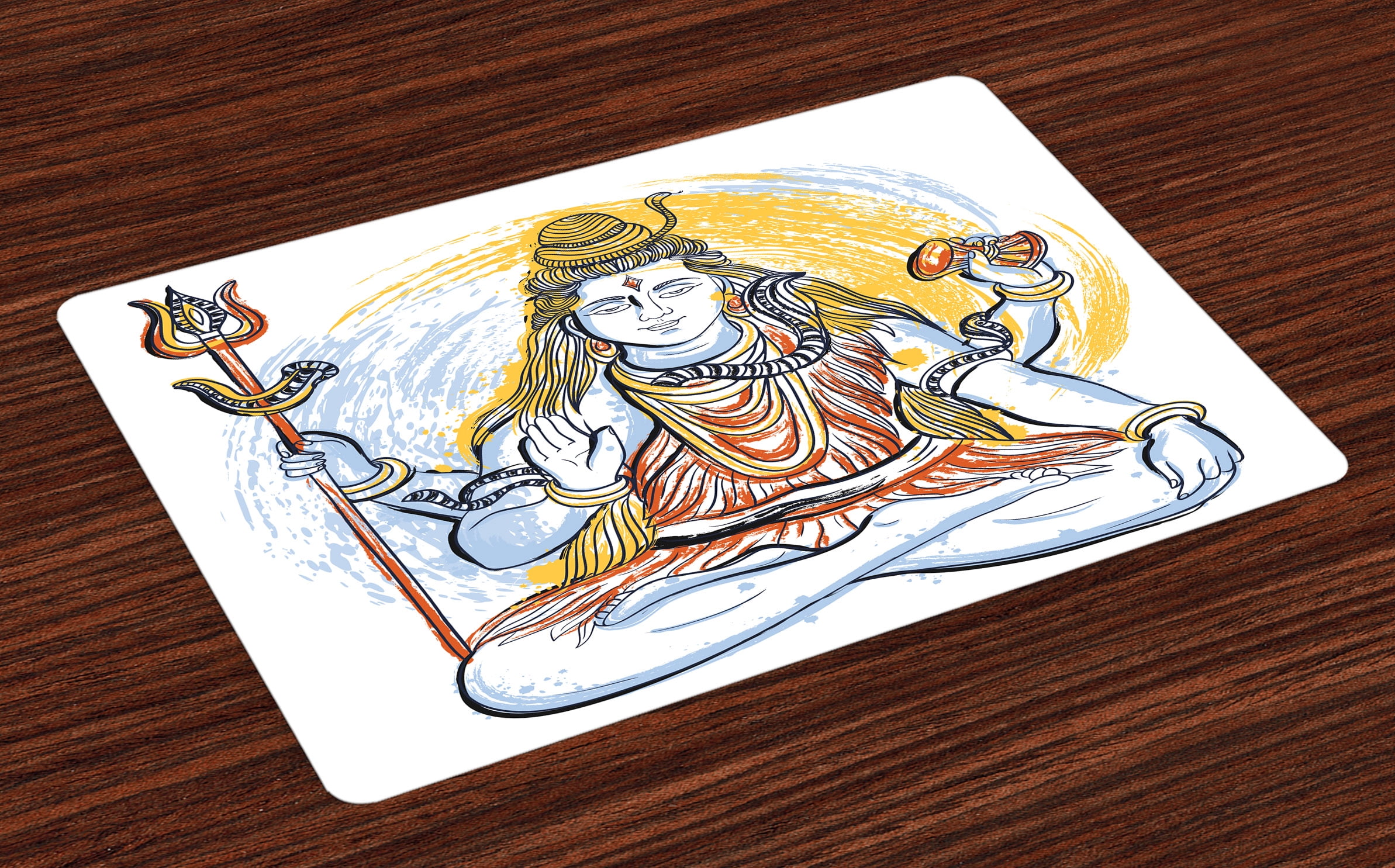 Slim thai naked Asian oriental place mats